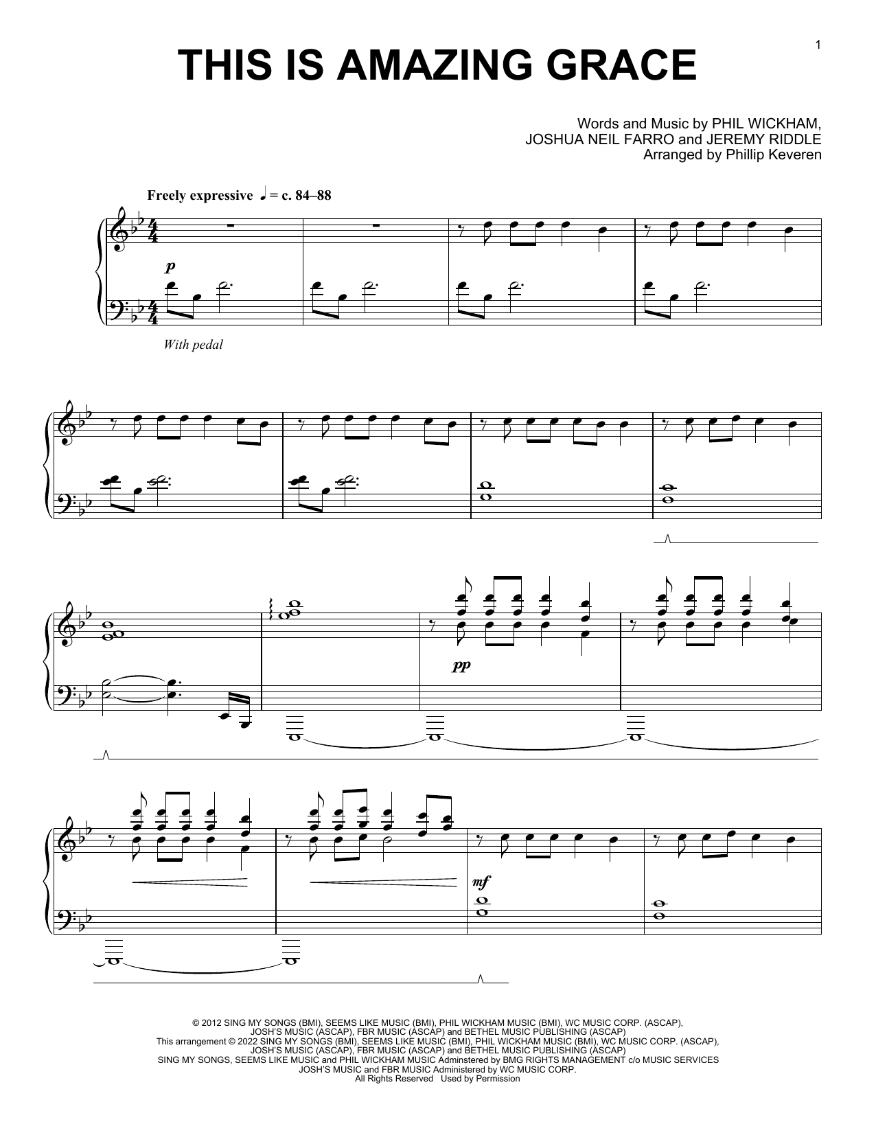 Produktbild zu: This Is Amazing Grace (arr. Phillip Keveren)