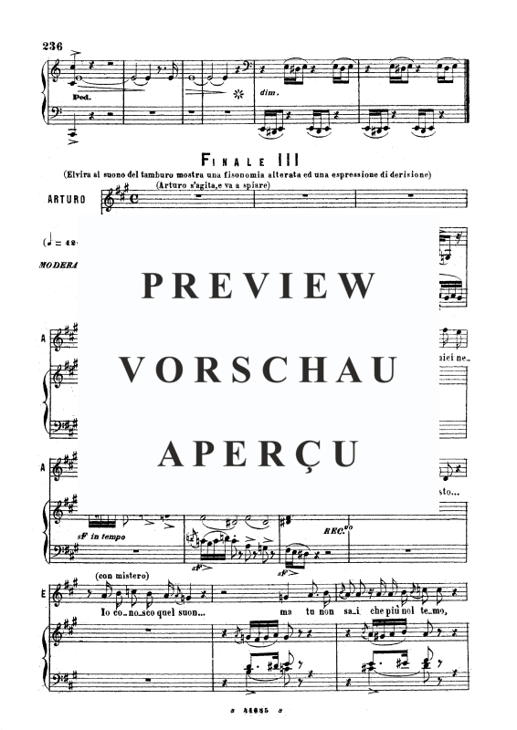 Produktgalerie: Seite 9 von 9 Qui la voce sua soave, , Gesang und Klavier