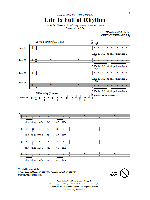 Produktbild zu: Life Is Full Of Rhythm