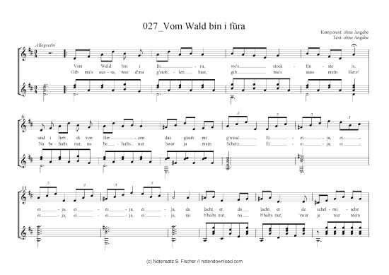 Product picture to: Vom Wald bin i füra 