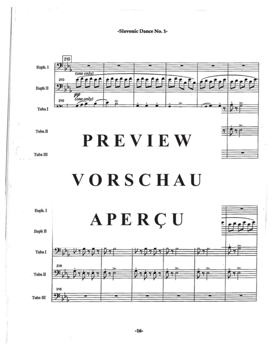 Product gallery: Page 20 of 21 Slavonic Dances Op. 46 No. 1 , , (Tuba Quartett EETT)