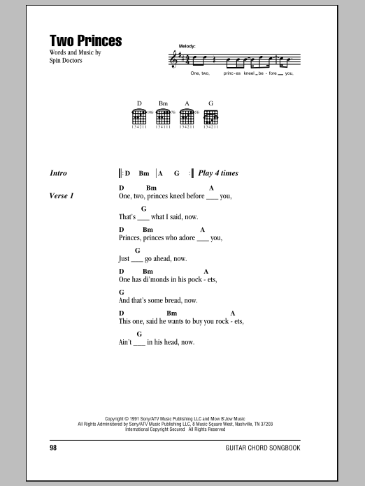 Produktgalerie: Seite 1 von 1 Two Princes, Spin Doctors, Gitarre