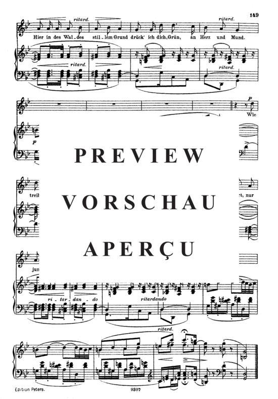 Product gallery: Page 3 of 3 Erstes Grün Op. 35 No.4, , High Voice and Piano