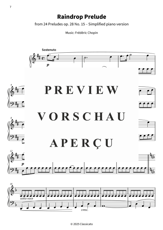Produktgalerie: Seite 9 von 11 Raindrops at the Piano - Gentle, Simplified Pieces for Rainy Days, , Klavier Solo