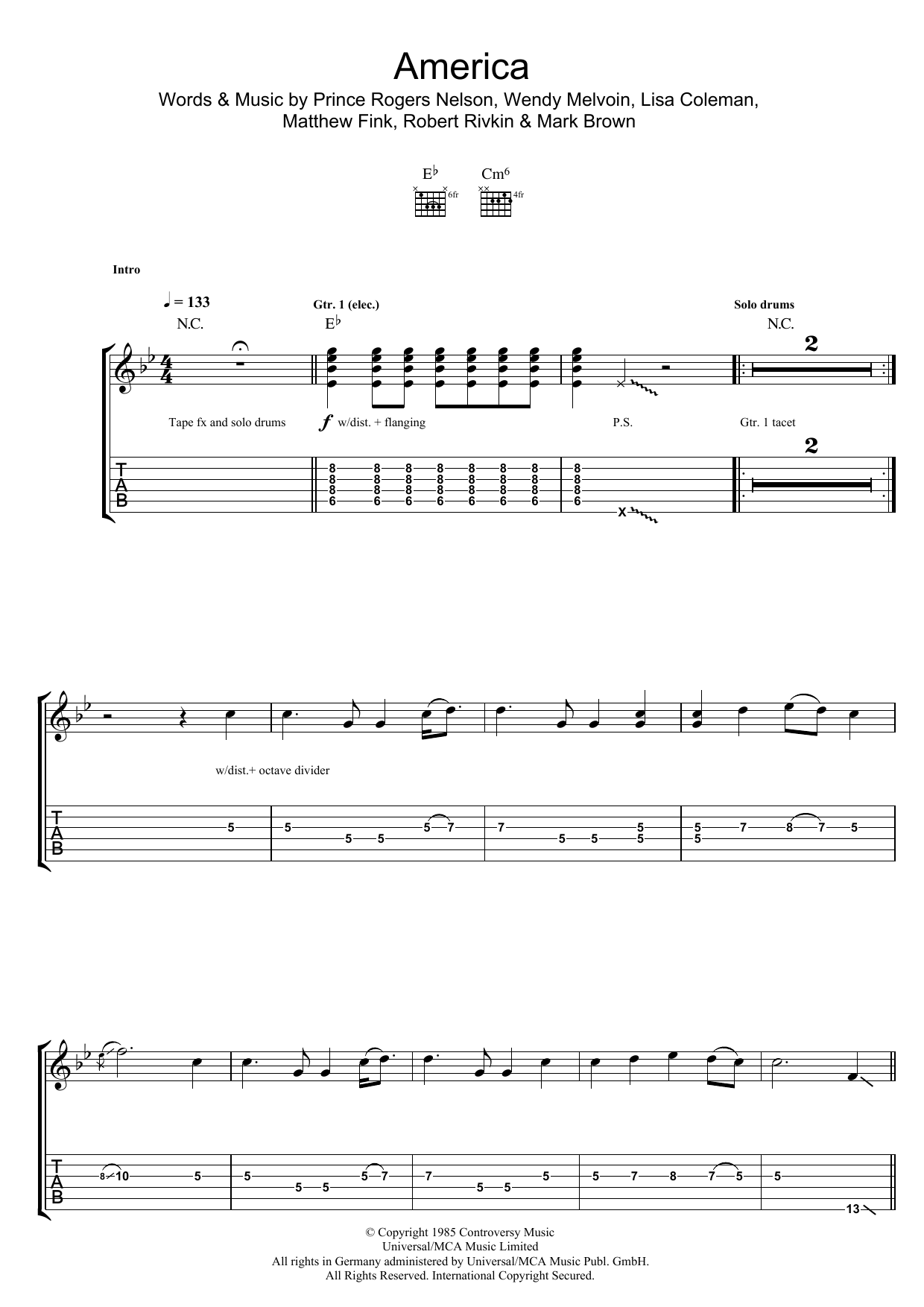 Product gallery: Page 1 of 1 America, Prince & The Revolution