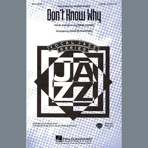 cover: Don't Know Why (arr. Paris Rutherford), Norah Jones, Chor