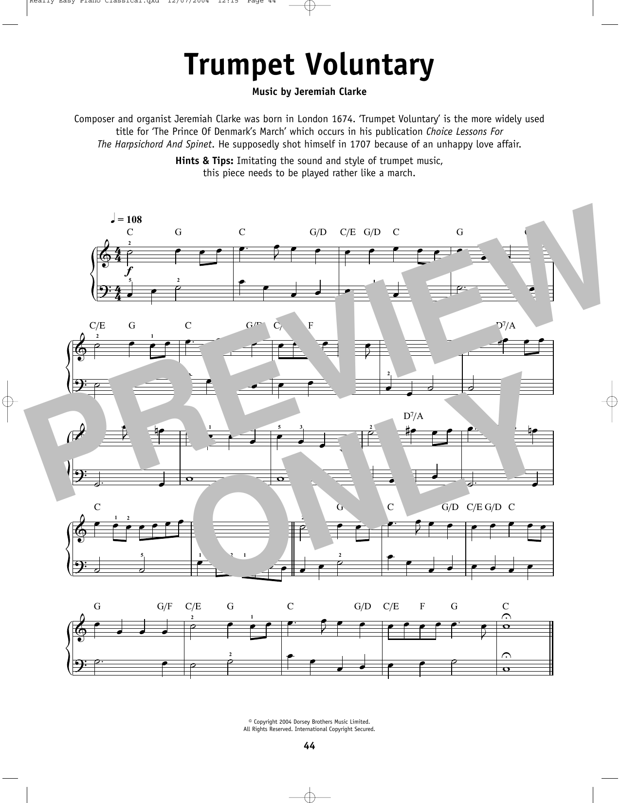 Produktbild zu: Trumpet Voluntary