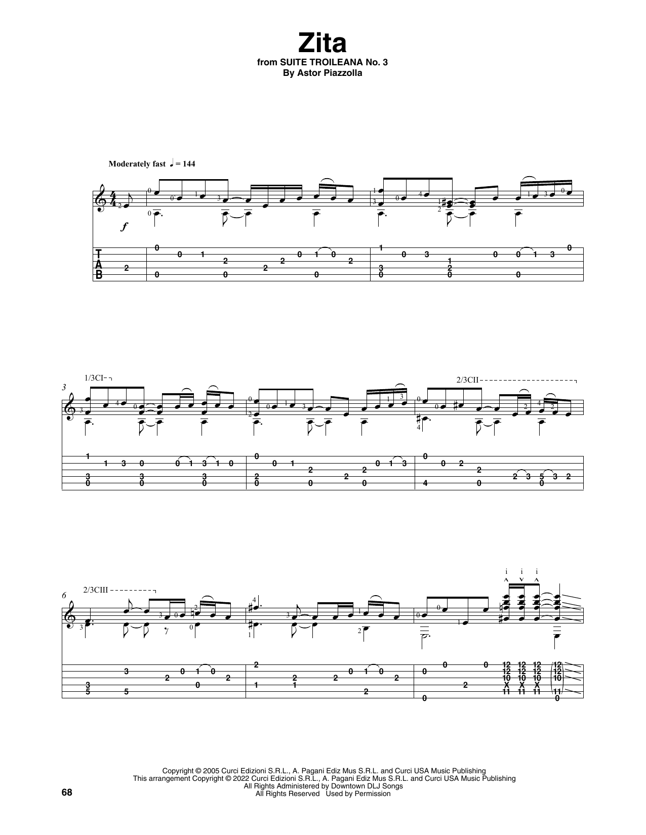 Produktbild zu: Zita (arr. Celil Refik Kaya)