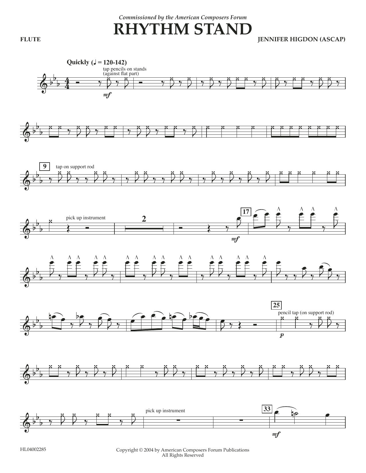 Produktbild zu: Rhythm Stand - Flute