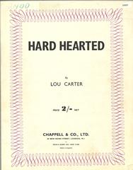 cover: Hard Hearted, Lou Carter