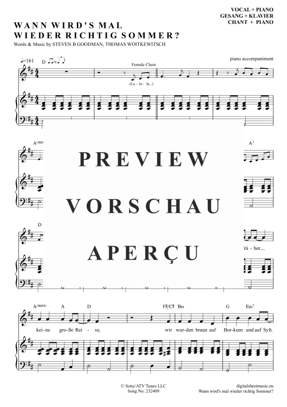 Product gallery: Page 2 of 9 Wann wird’s mal wieder richtig Sommer , Carrell, Rudi, Gesang mit Klavierbegleitung