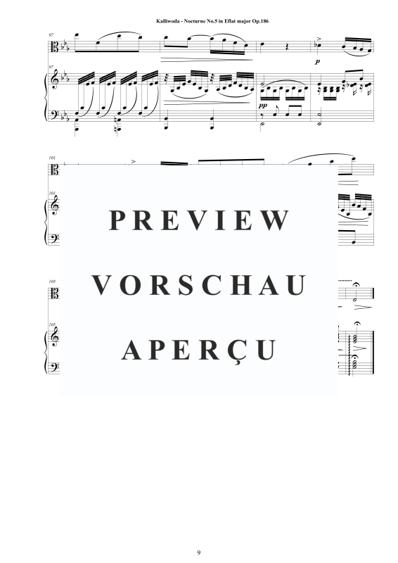 Produktgalerie: Seite 10 von 11 Nocturne Nr.5 Op.186, , Viola und Klavier