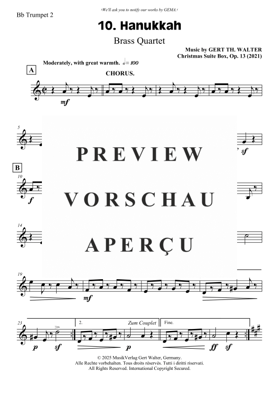 gallery: Hanukkah, , Blechbläser Quartett