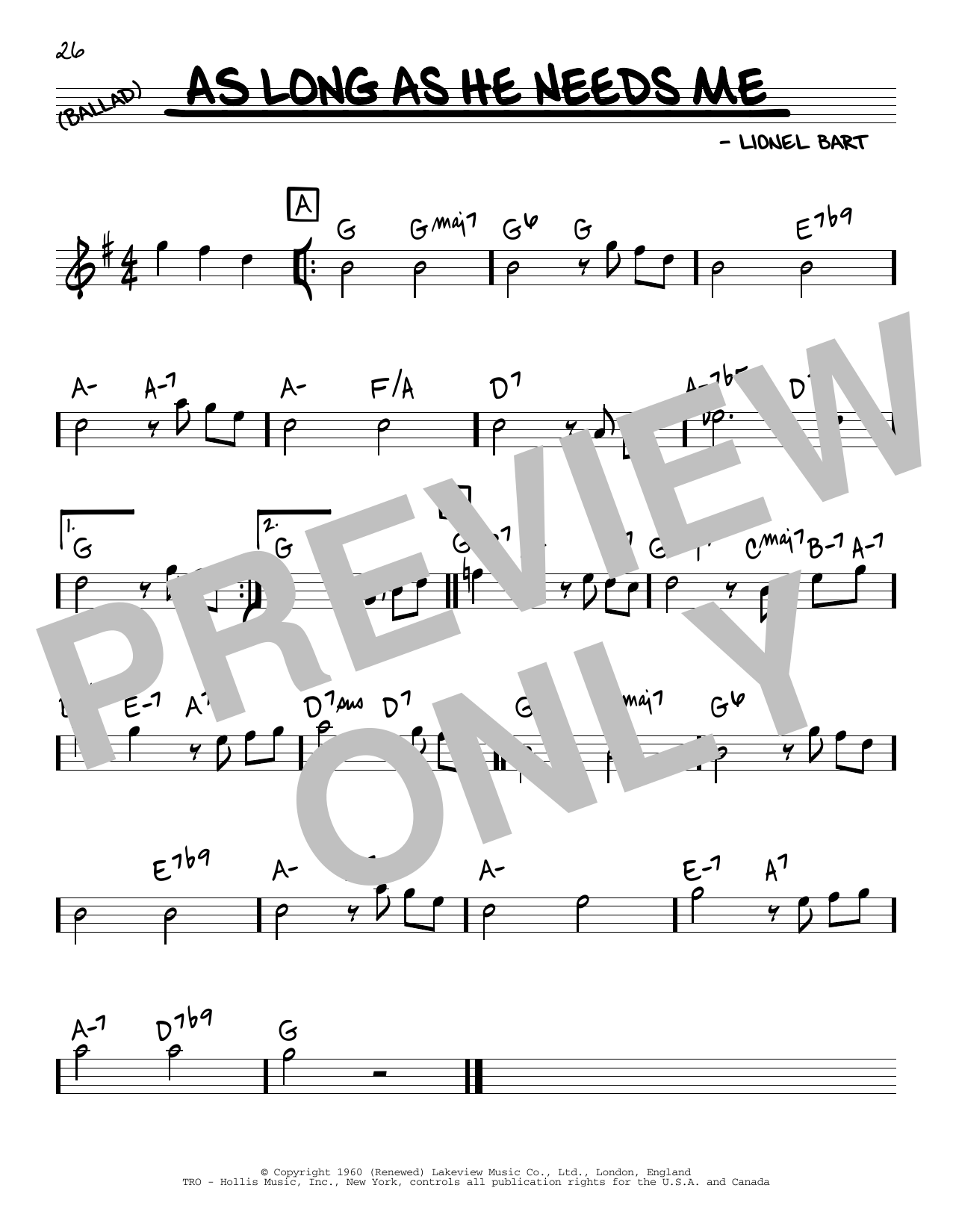 Produktbild zu: As Long As He Needs Me