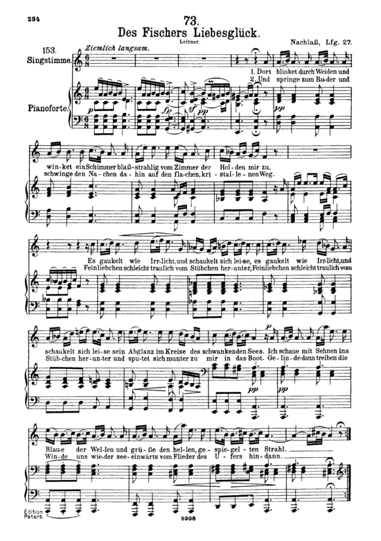 Product picture to: Des Fischers Liebesglück D.933Franz Schubert