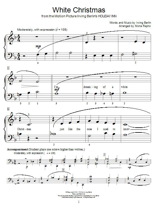 Produktgalerie: Seite 1 von 1 White Christmas, Irving Berlin, Klavier