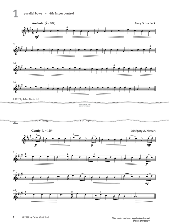 Produktgalerie: Seite 1 von 1 Study No.1 Andante (from '80 Graded Studies For Violin Book One'), Henry Schradieck, Violine