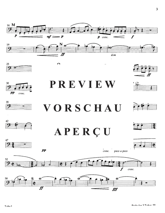 Produktgalerie: Seite 17 von 21 Suite for Three Tubas , , (Tuba Trio)