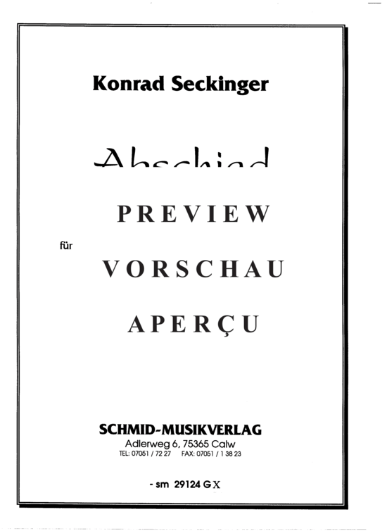 Product gallery: Page 2 of 7 Abschied , , (medium vocals, flute, cello + guitar)
