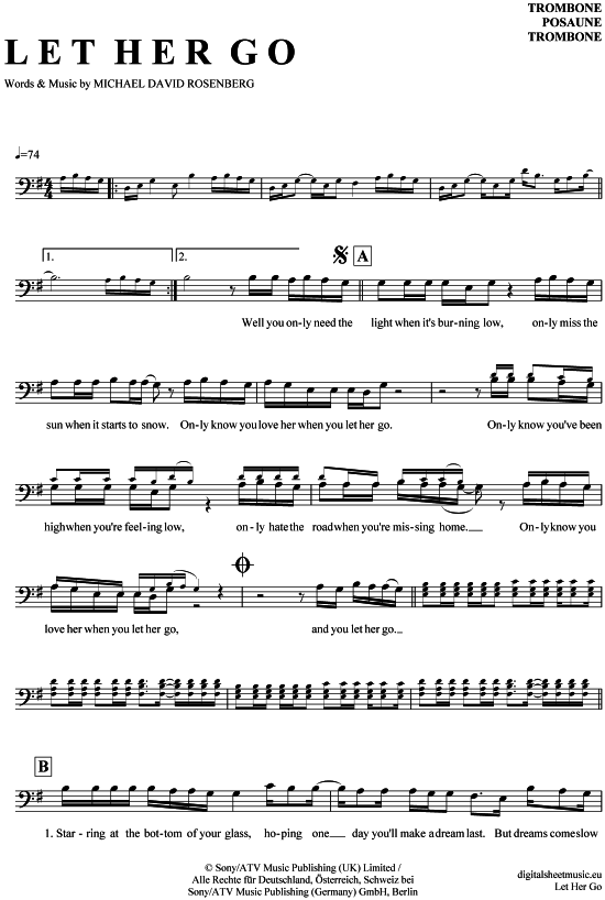 Product picture to: Let her go Passenger