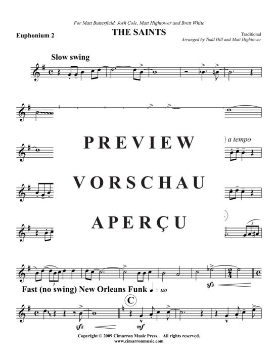Product gallery: Page 11 of 16 When the Saints Go Marchin In , , (Tuba Quartet: 2x Baritone, 2xTuba)