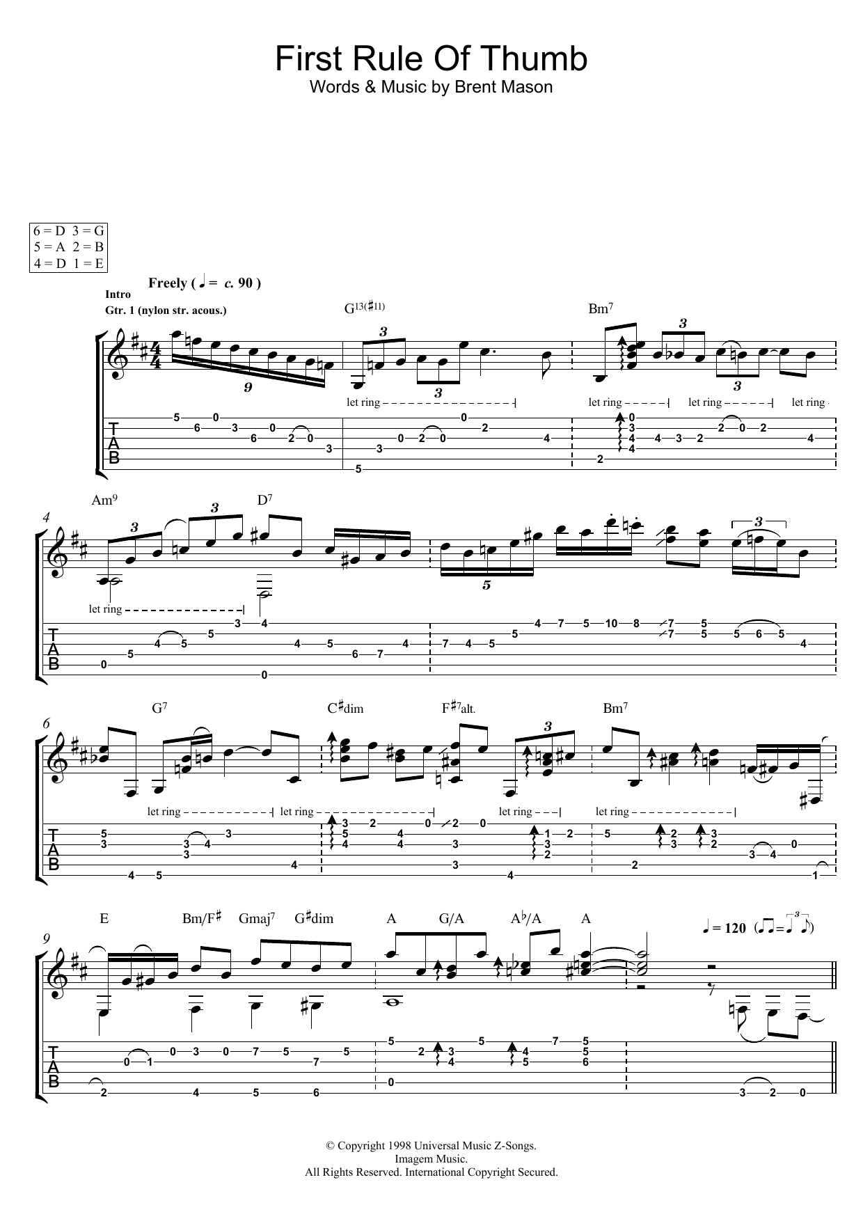 Produktgalerie: Seite 1 von 1 First Rule Of Thumb, Brent Mason, Gitarre