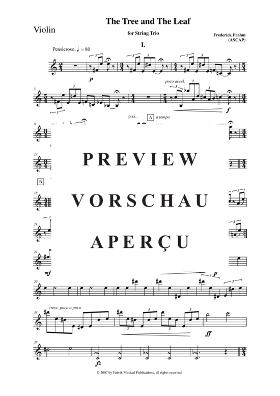 Produktgalerie: Seite 14 von 21 The Tree and the Leaf , , (Violine, Viola, Cello)