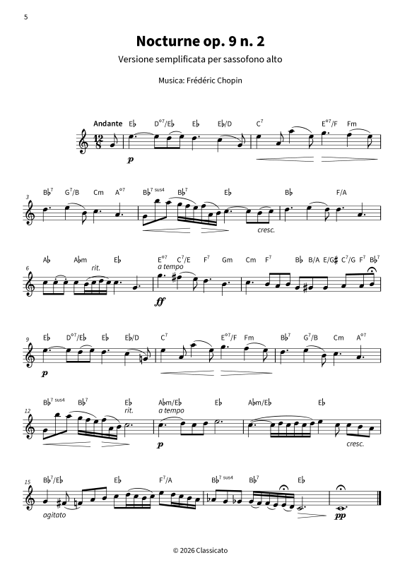 Produktbild zu: Suoni delicati sull´alto sax - Sogni a occhi aperti & classica delicata - Versioni semplificateFrédéric Chopin / Robert Schumann / Felix Mendelssohn Bartholdy / Camille Saint-Saëns / Erik Satie