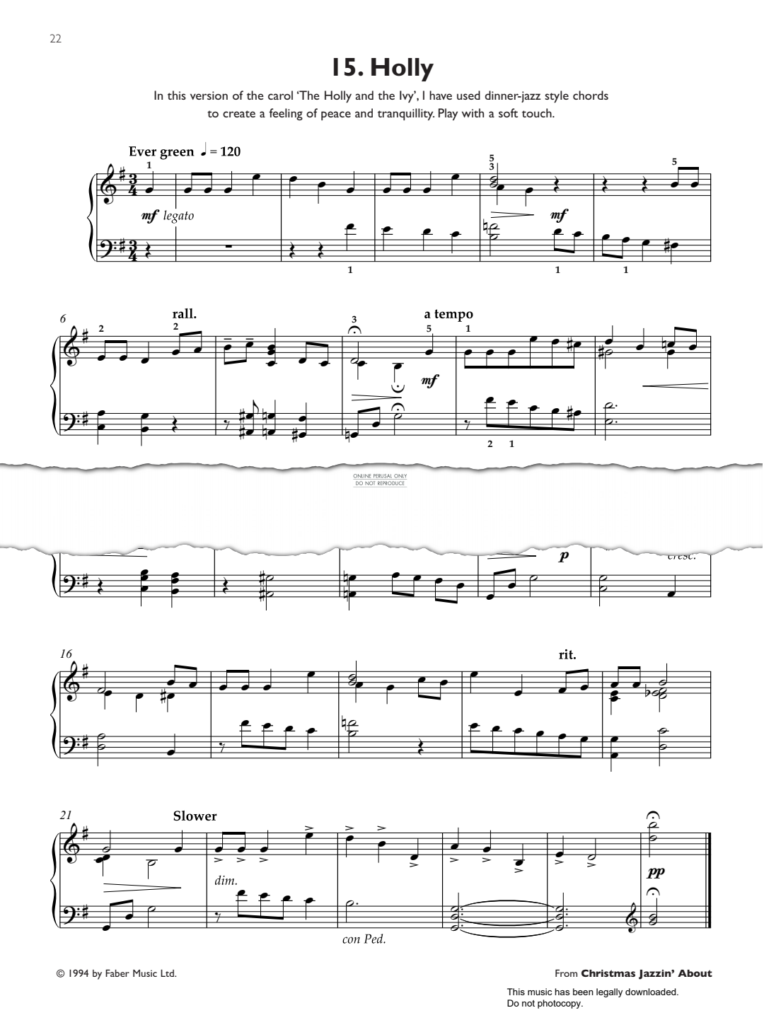 Produktbild zu: The Holly and the Ivy