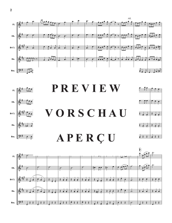 Produktgalerie: Seite 3 von 21 Hymn Suite 4 , , (Holzbläser-Quintett)
