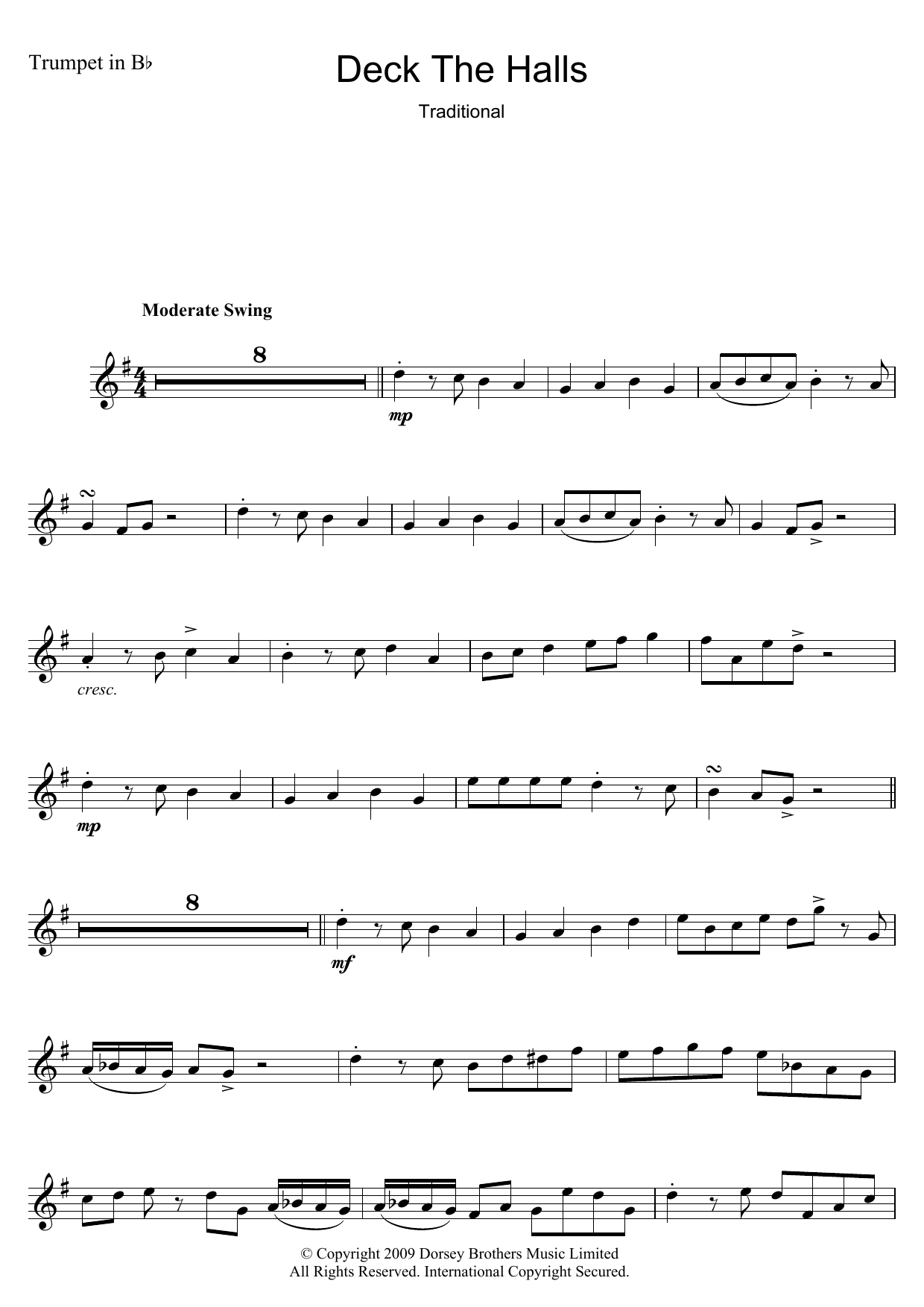Produktgalerie: Seite 1 von 1 Deck The Halls, Traditional Carol, Trompete