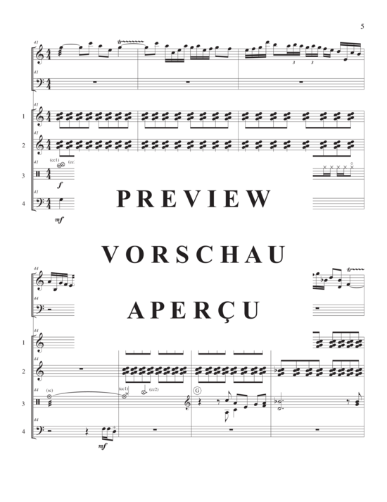 Product gallery: Page 10 of 21 Concerto for Marimba and Percussion Ensemble , , (marimba solo and 4-part percussion ensemble)