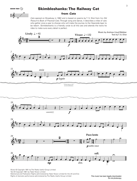 Product gallery: Page 1 of 1 Skimbleshanks: The Railway Cat, Andrew Lloyd Webber