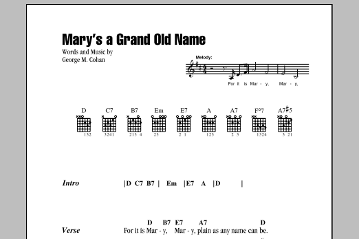 Product picture to: Mary's A Grand Old Name