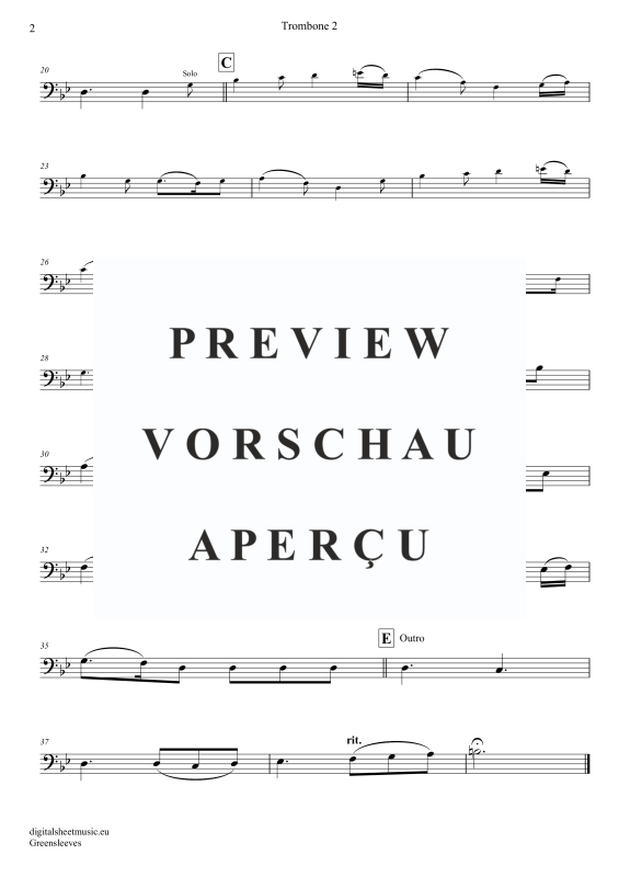 Produktgalerie: Seite 8 von 11 Greensleeves, Simoni, Edward, (Posaunen Trio + Klavier)