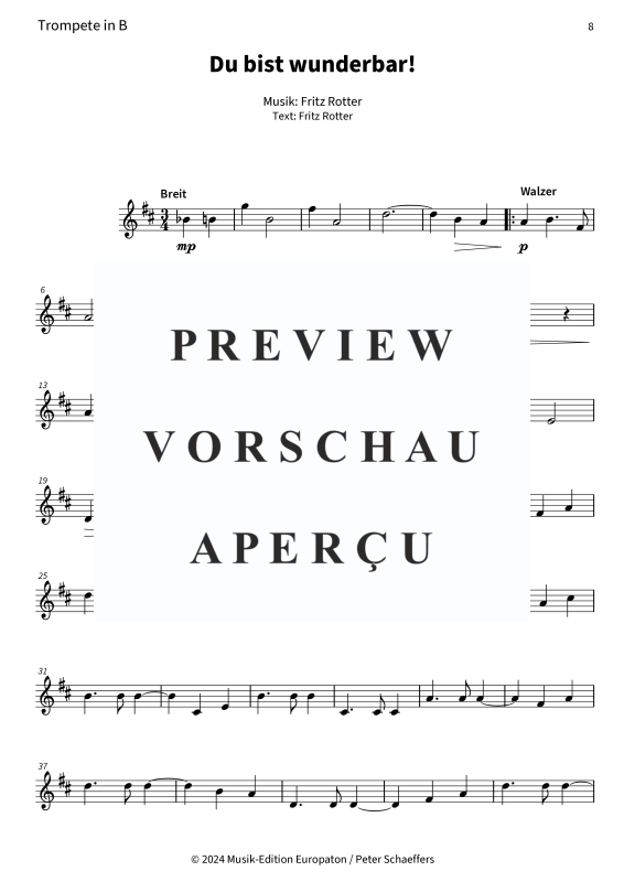 Produktgalerie: Seite 10 von 11 Du bist wunderbar! - Der herzlichste Knef-Song, , Blechbläser Quartett