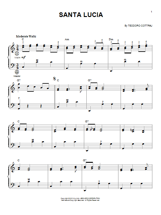 Product picture to:  Santa Lucia - Teodoro Cottrau