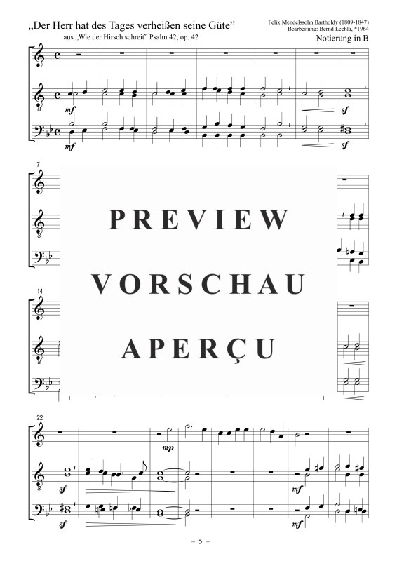 Produktgalerie: Seite 6 von 9 Der Herr hat des Tages verheißen seine Güte, , Posaunenchor