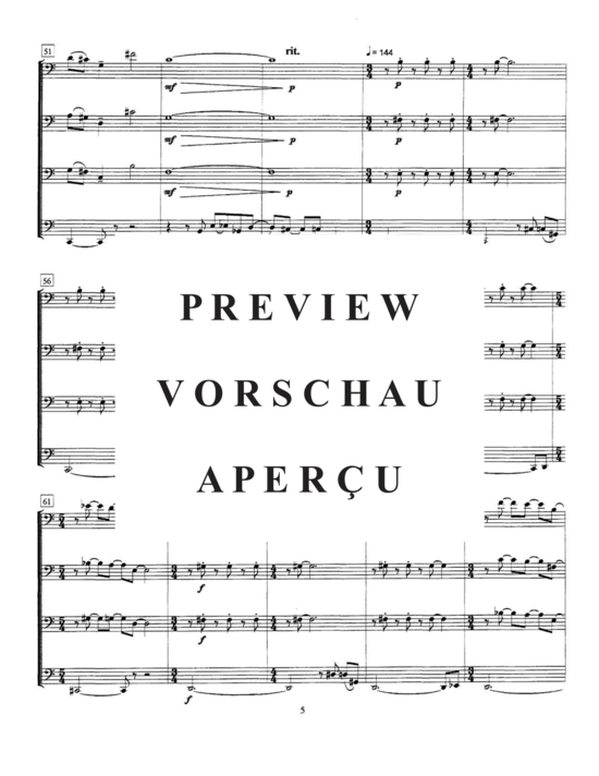 Product gallery: Page 7 of 21 Tuba Quartet No. 1 , , (Tuba Quartett EETT)