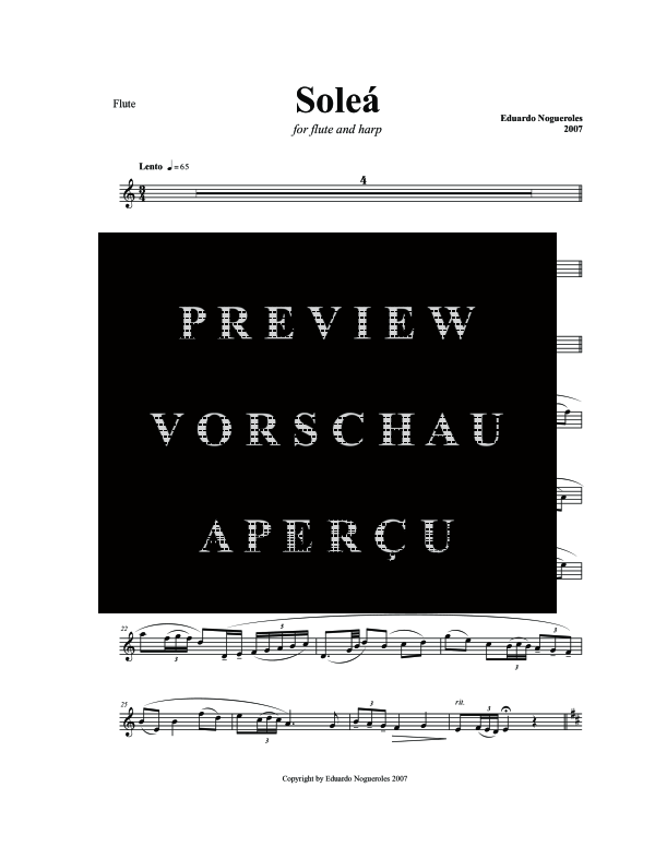 Produktgalerie: Seite 11 von 11 Soleá, , (Harfe und Flöte)