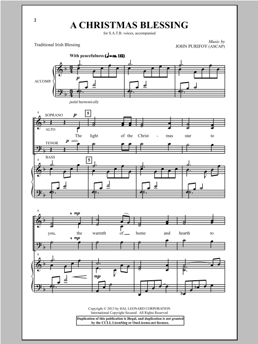 Product gallery: Page 1 of 1 A Christmas Blessing, John Purifoy