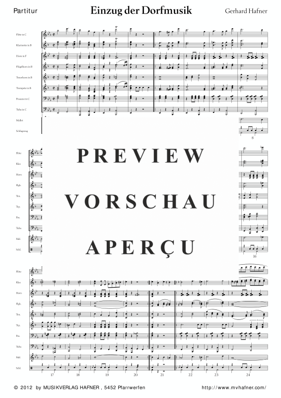 Product gallery: Page 5 of 11 Einzug der Dorfmusik, , (large wind orchestra)