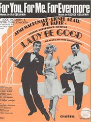 cover: For You, For Me, For Evermore (from 'Lady, Be Good'), George Gershwin