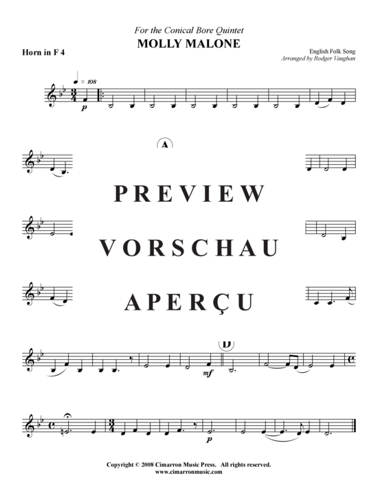 Product gallery: Page 7 of 8 Molly Malone , , (Brass Ensemble)