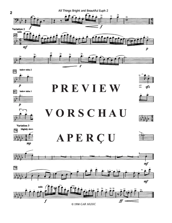 gallery: All Things Bright and Beautiful , , (Tuba Quartett EETT)