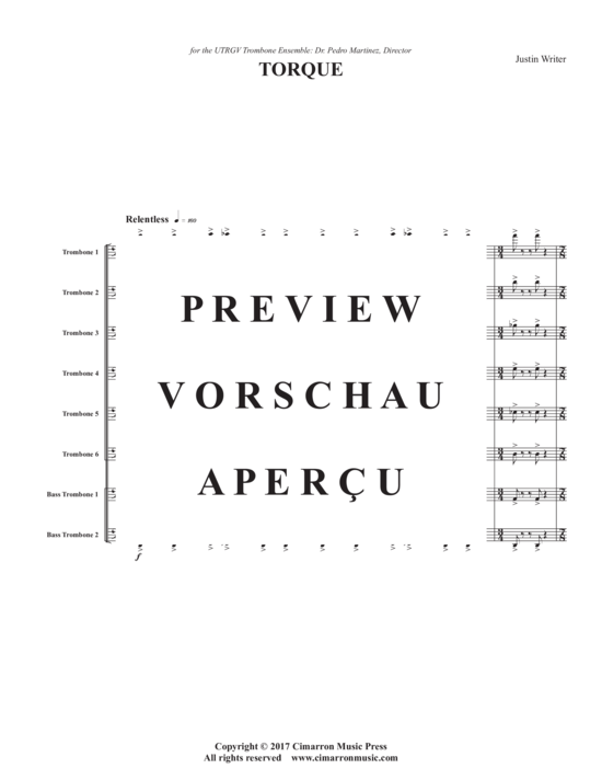 Product gallery: Page 3 of 21 Torque , , (Trombone ensemble 1-8 trombones)