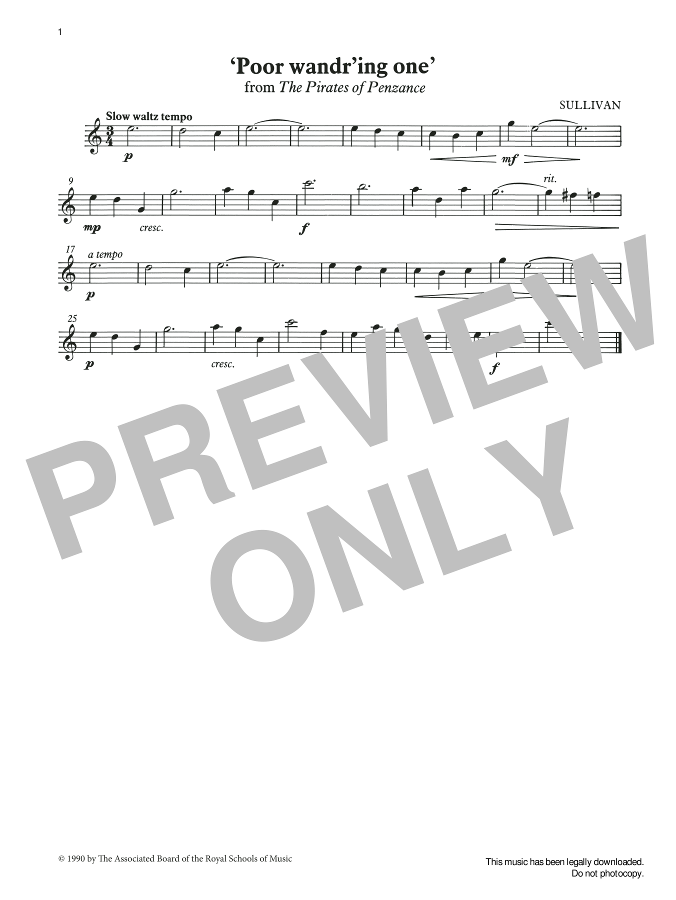 Produktgalerie: Seite 1 von 1 Poor wandr'ing one from Graded Music for Tuned Percussion, Book I, Arthur Sullivan, Percussion