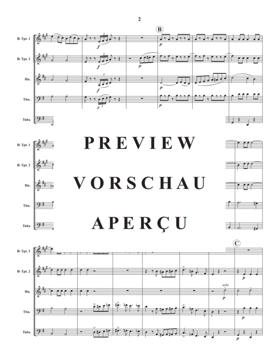 Produktgalerie: Seite 4 von 18 The Mad Major , , (Blechbläserquintett)