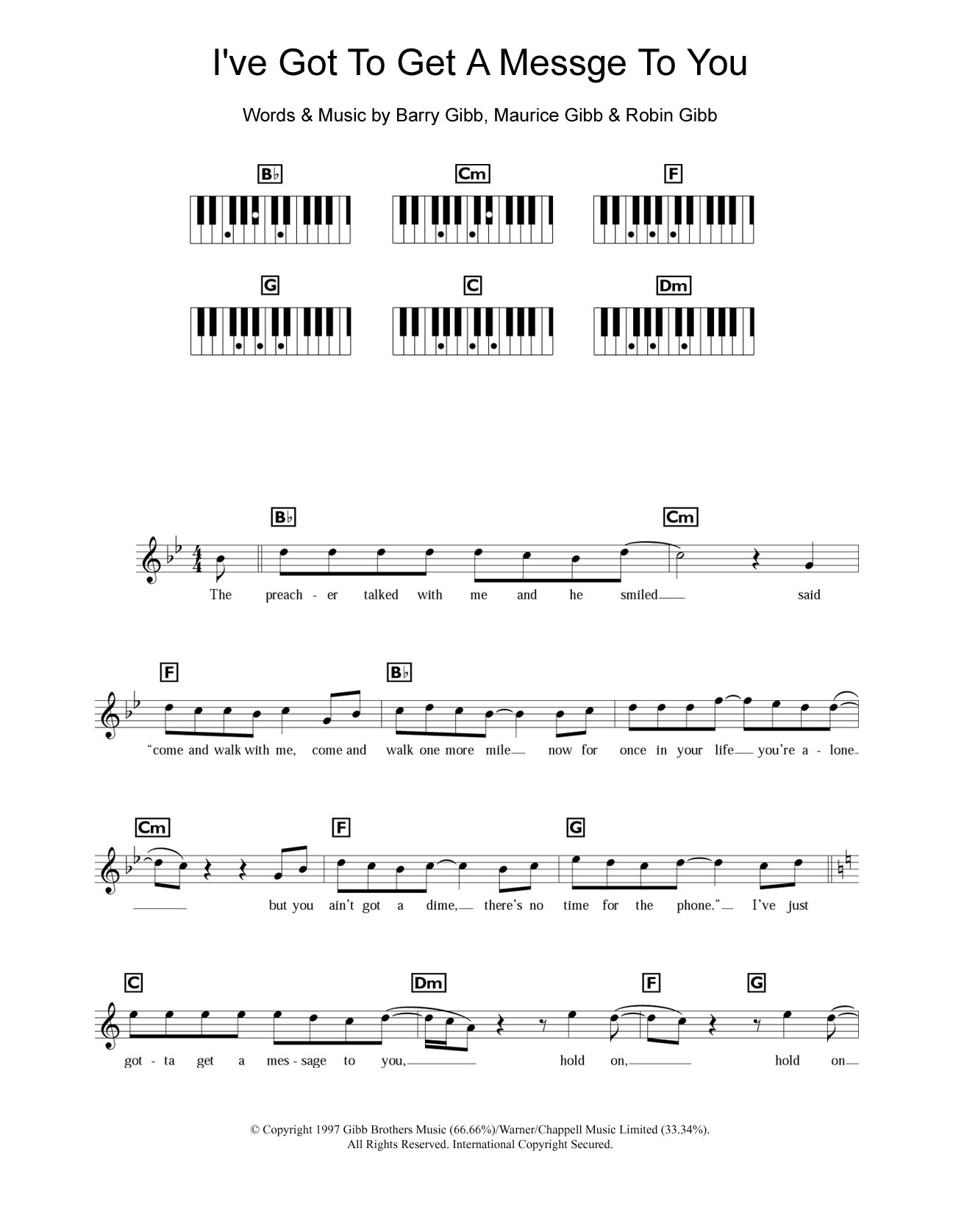 Produktbild zu: I've Got To Get A Message To You