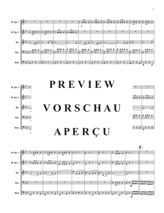 gallery: Stars & Stripes Forever , , (Blechbläserquintett, Horn in F+B)